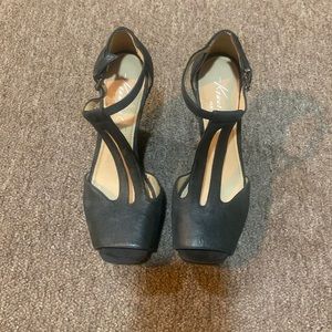 kennth cole leather espadrille wedge sandal